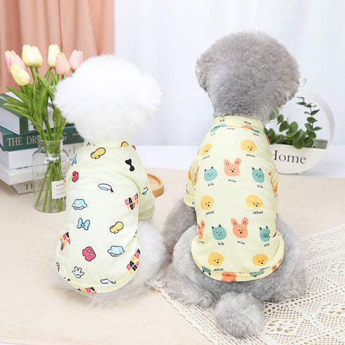 Cute Animal Puppy Shirts Dog Clothes